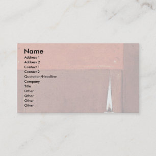 Woman With The Flea Details: Candle Business Card