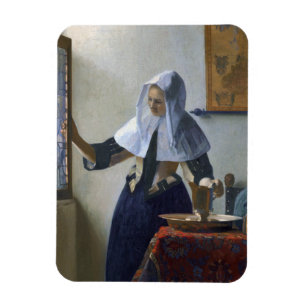 Woman with Water Jug Johannes Vermeer Magnet