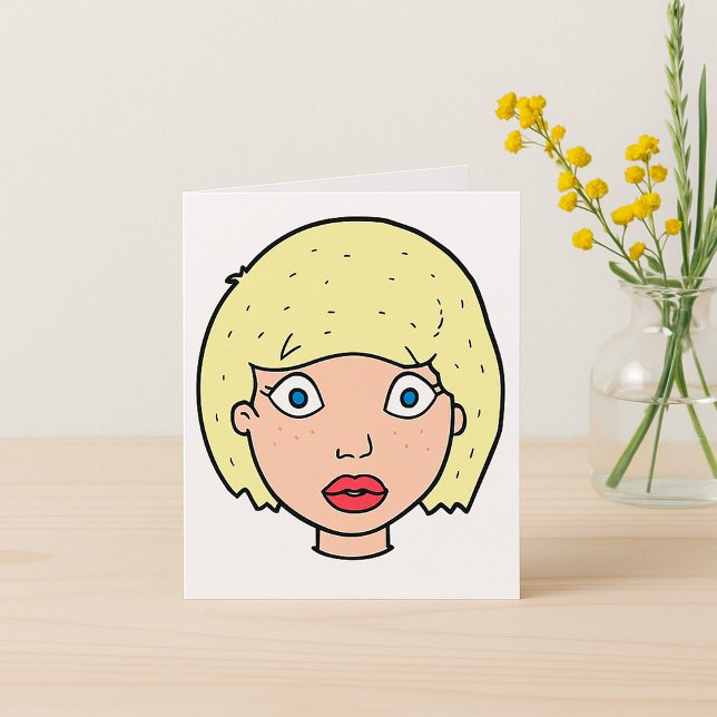 Woman With Yellow Hair Card (Creator Uploaded)