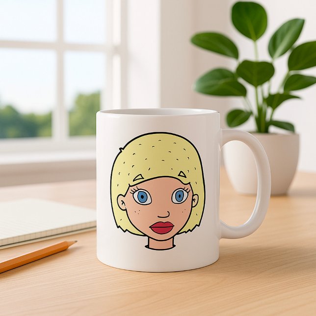 Woman With Yellow Hair Coffee Mug (Creator Uploaded)
