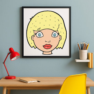 Woman With Yellow Hair Poster