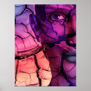 Woman Without Water - surreal ART Poster