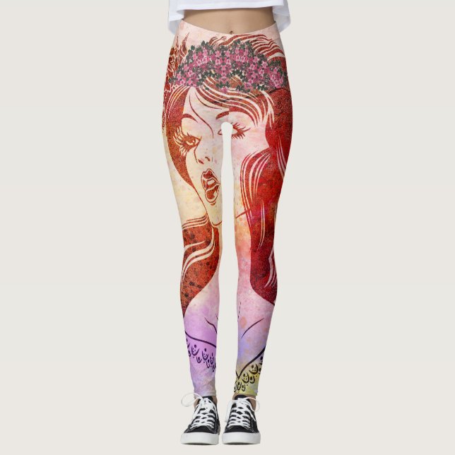 Woman Women's Leggings (Front)