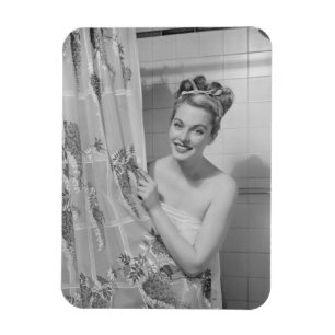 Woman Wrapped Up Magnet
