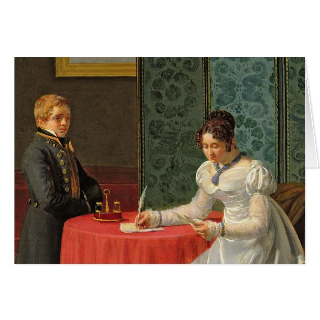 Woman Writing a Letter (Front Horizontal)