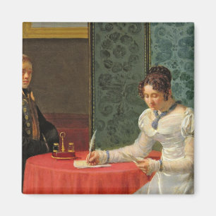 Woman Writing a Letter Magnet