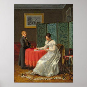 Woman Writing a Letter Poster