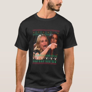 Woman Yelling At A Cat Ugly Christmas Sweater Meme