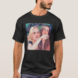 Woman yelling at table dinner cat meme dank meme T-Shirt