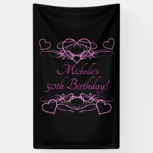Woman's 50th Birthday Banner