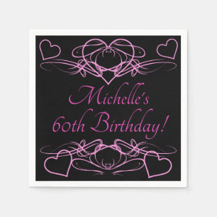 Woman's 60th Birthday Napkin