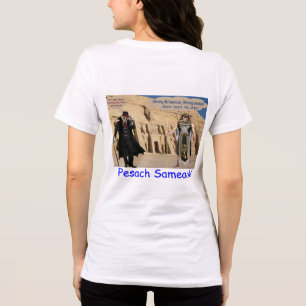 womans bella tee. Happy Passover. loris/monkey Tri-Blend Shirt