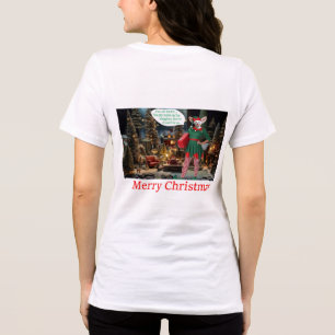 womans bella tee. Merry Christmas. fennec fox/ e Tri-Blend Shirt