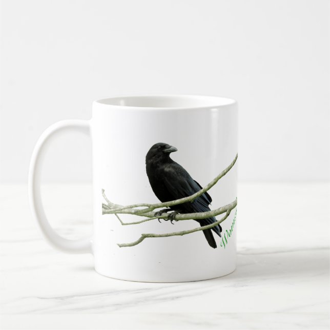 Woman's Best Friend Crow Mug (Left)