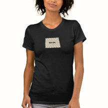 Woman's Black T-shirt Retro Design for Runners