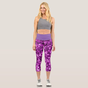 Woman's Capris in a Pink Bubble Design