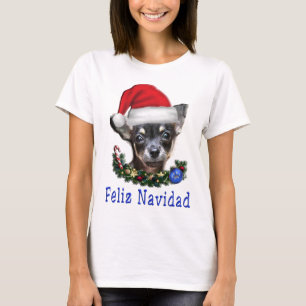 Womans Christmas t-shirts dogs