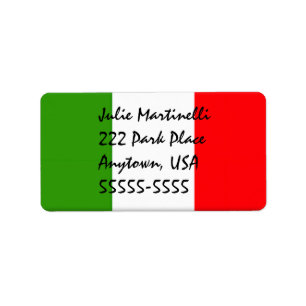 Woman's Classic Italian Address Label Template