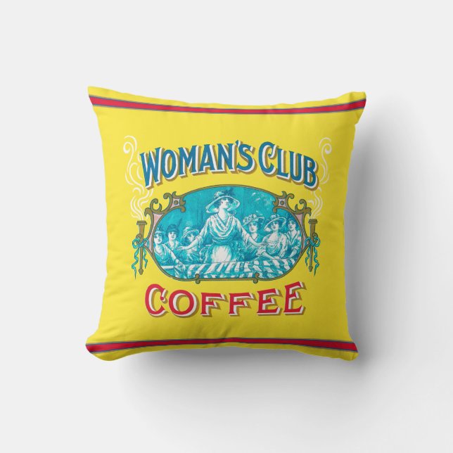 Woman's Club Coffee Cushion (Front)