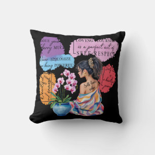 Woman's Empowerment Inspire Positive Affirmation Cushion