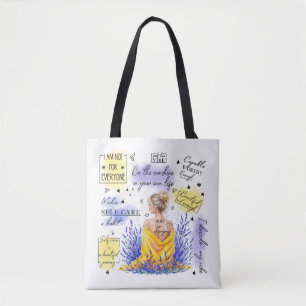 Woman's Empowerment Inspire Positive Affirmation Tote Bag