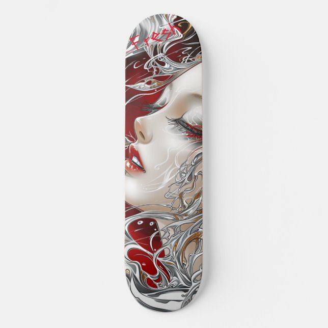 Woman's face  skateboard (Front)