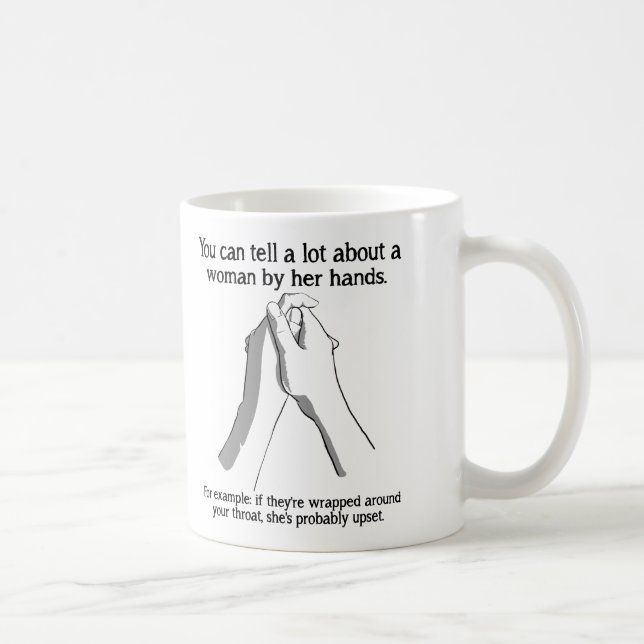 Woman's Hands Funny Mug (Right)