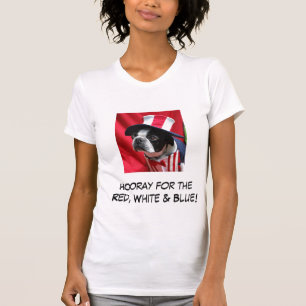 Woman's Hooray for the Red & Blue Boston T-Shirt
