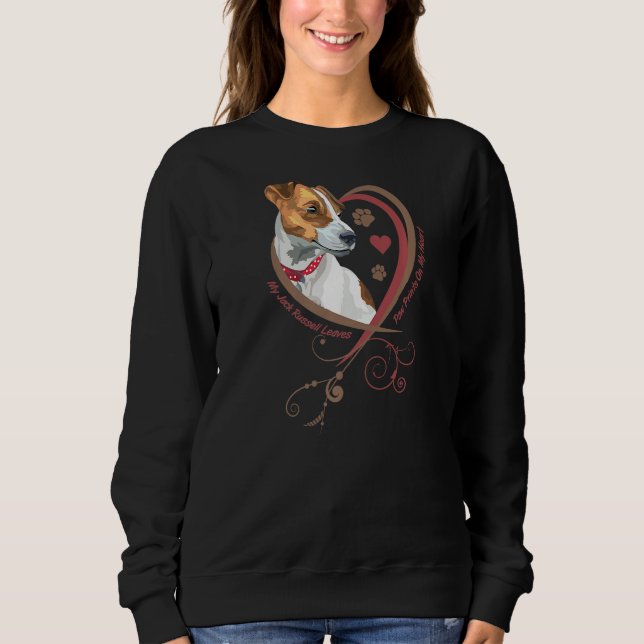 Womans Jack Russell Terrier  Parson Russell Terrie Sweatshirt (Front)