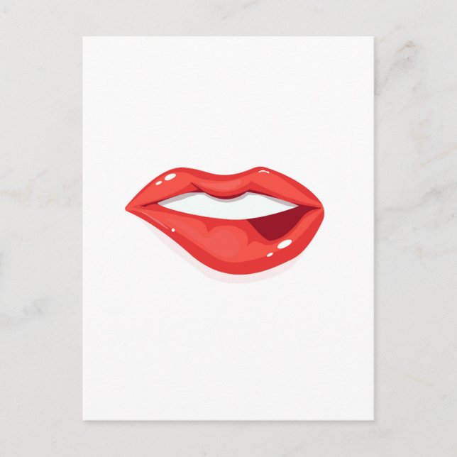 Womans Lips Postcard (Front)