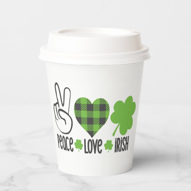 Woman's Lips St. Patrick's Day Design-66678 Paper Cups (Front)