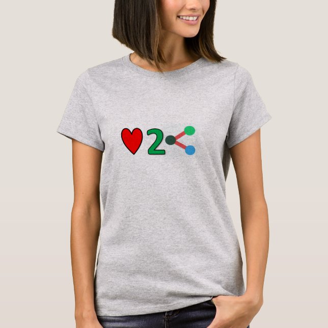 Woman's Love2Share T-shirt (Front)