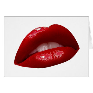 Woman's Luscious Red Lipstick Lips