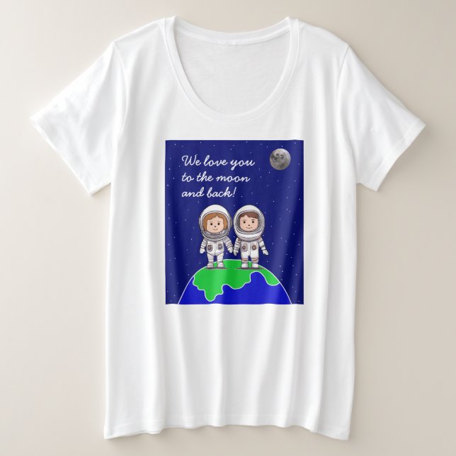 Woman's Plus Size T-Shirt for new mum (Design Front)