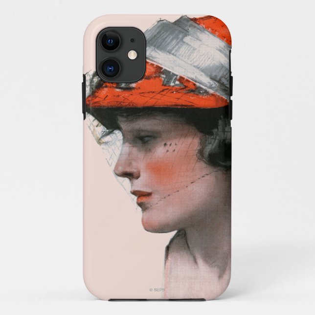 Woman's Profile Case-Mate iPhone Case (Back)