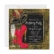 Womans Red Black Gold High Heel Birthday Party