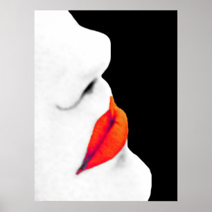 Woman's Red Lips (2) Poster