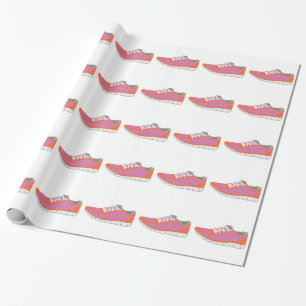 WOMANS RUNNING SHOE WRAPPING PAPER
