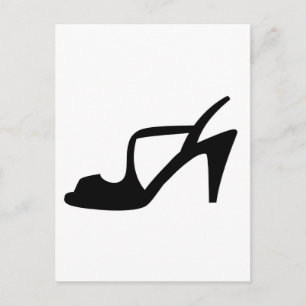 Woman's shoe postcard