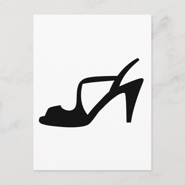 Woman's shoe postcard (Front)