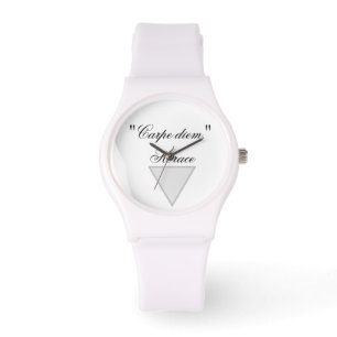 Woman's Sporty White Silicon Watch