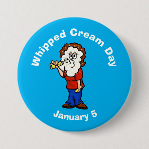 Woman's Whipped Cream Day Button