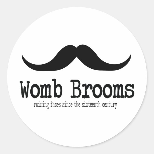 Womb Brooms Classic Round Sticker (Front)