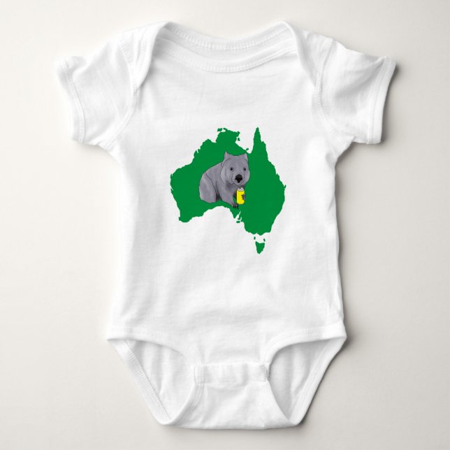 Wombat Baby Bodysuit (Front)