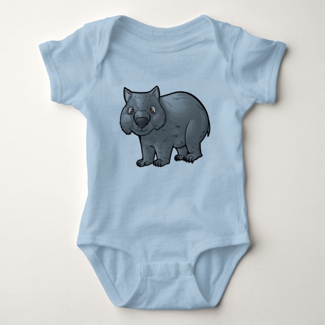 Wombat Baby Bodysuit (Front)