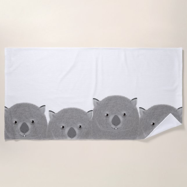 Wombat Beach Towel (Front)