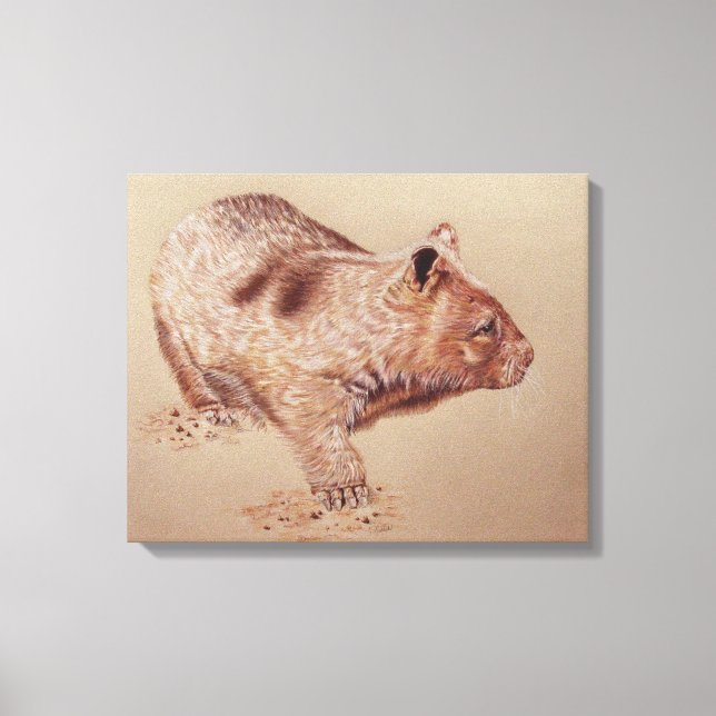 Wombat Canvas Print (Front)