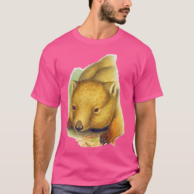 Wombat Colour Pencil T-Shirt (Front)