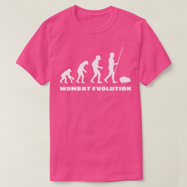 Wombat Evolution T-Shirt (Design Front)