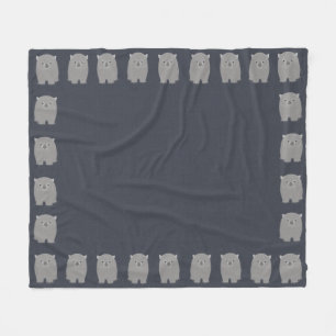 Wombat Fleece Blanket